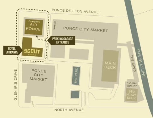 Scout Living Parking Map